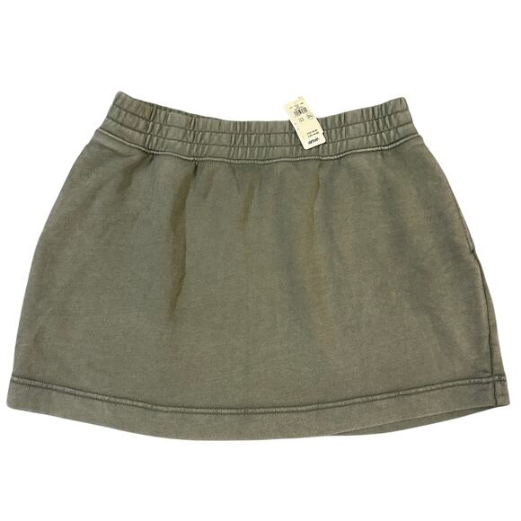 Aerie Olive, Pocketed, Sweat Skirt NWT- M - Picture 1 of 8